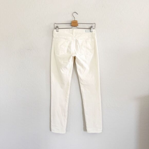 NEW AG The Stevie Ankle Corduroy Pants in Winter White Size 26 R - Picture 4 of 12